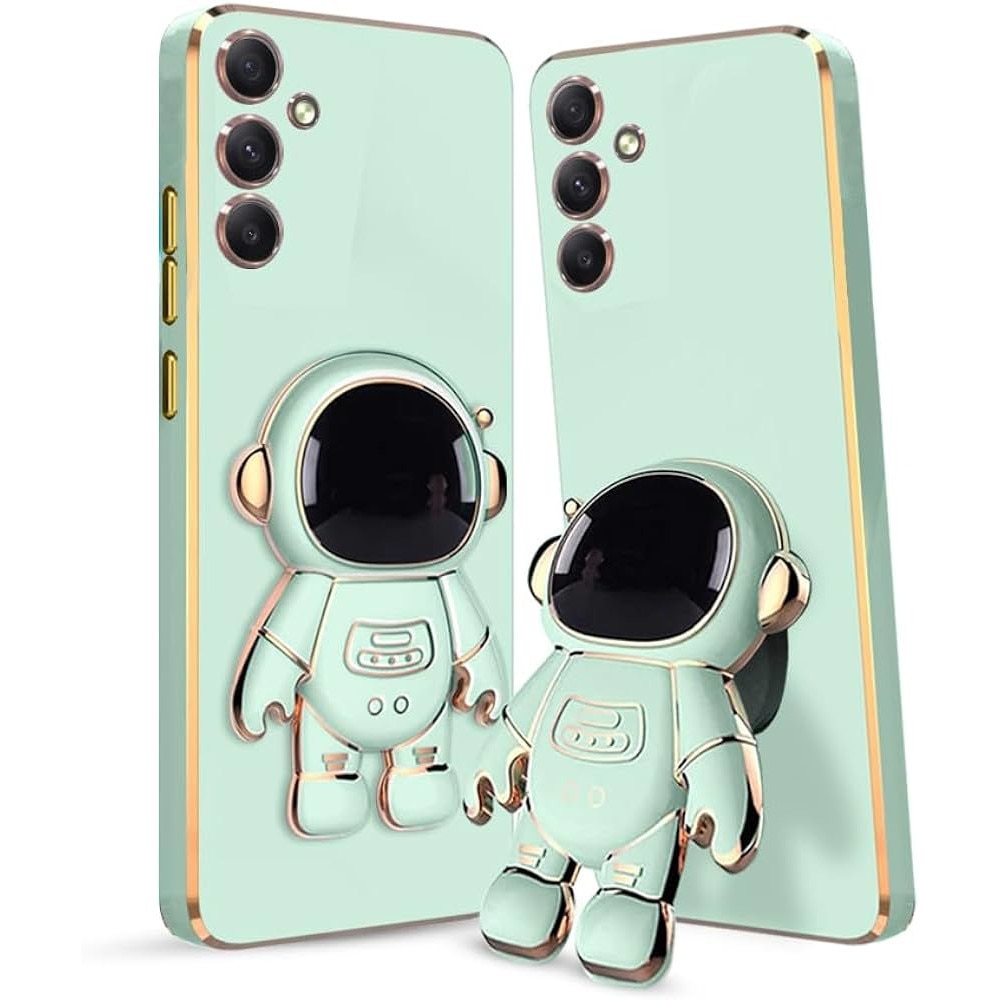 Husa pentru Samsung Galaxy A34, Astronaut, Mint, BzStore