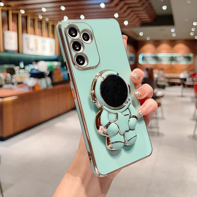 Husa pentru Samsung Galaxy A34, Astronaut, Mint, BzStore