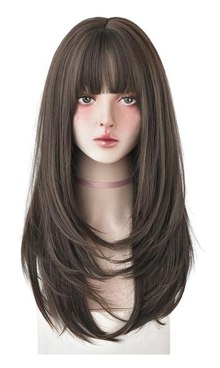 Női paróka, Begleri, Modell Hosszú haj, Selyem, 65 cm, Szatén