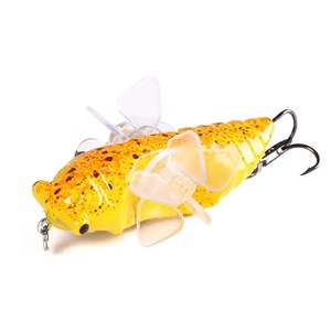 Naluca pescuit insecta cicada 7.8cm 15.4 grame cu duble palete rotative ce  atrag pestii rapitori, FISHINGBOX MAKE FISHING BETTER, model 3 