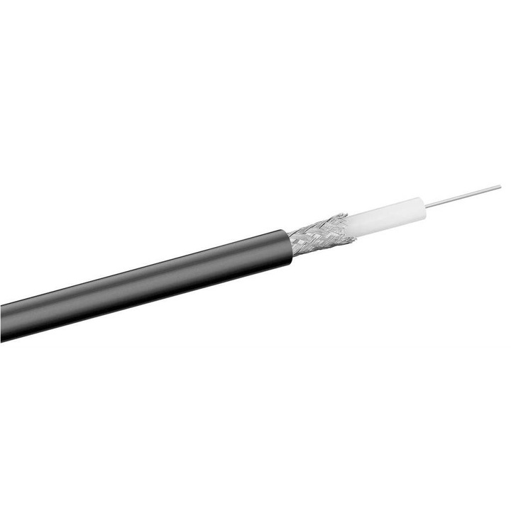 100 méter Goobay RG-58 50 Ohm dupla árnyékolású 5mm koax kábel 100m