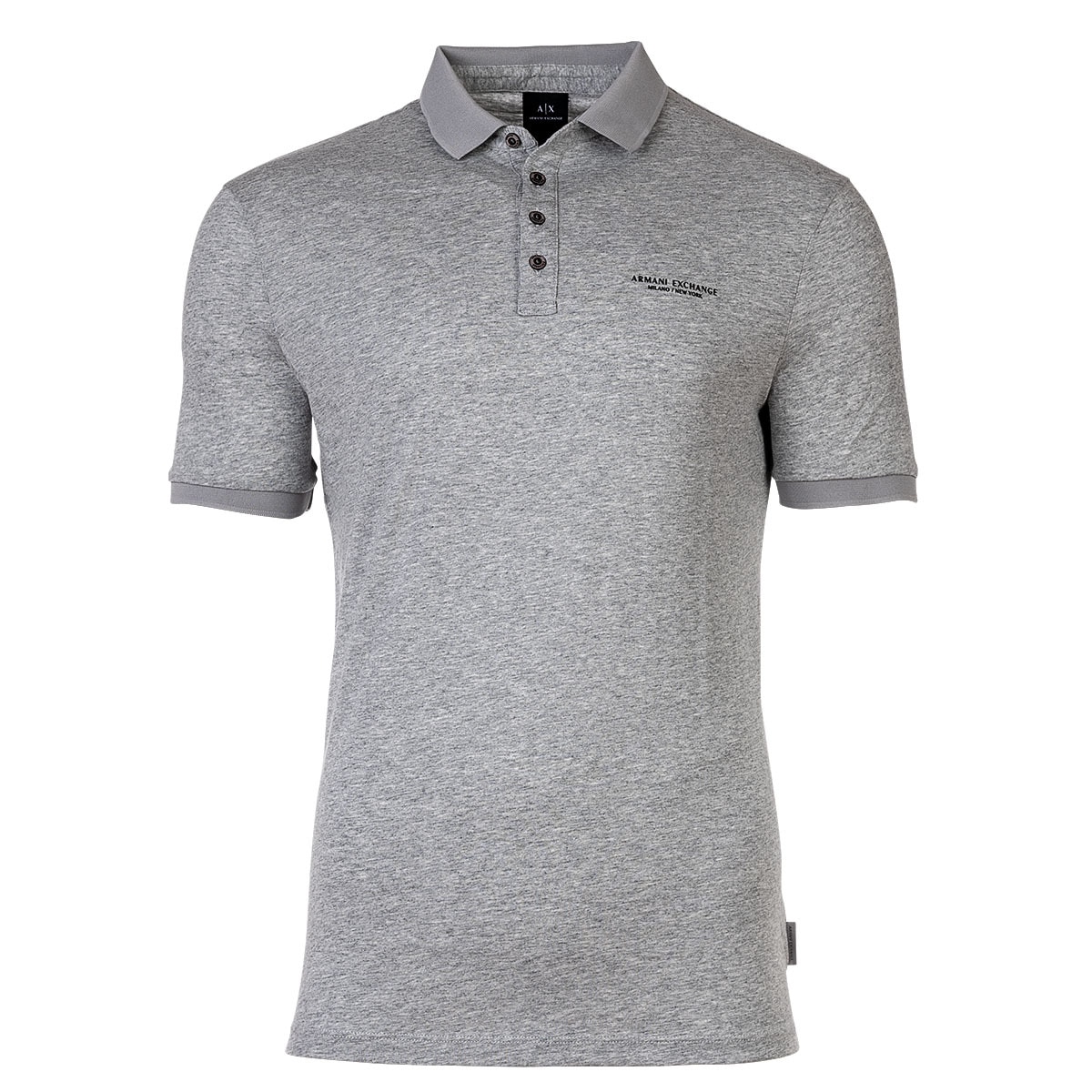 ARMANI EXCHANGE, Tricou polo regular fit, Gri, 2XL