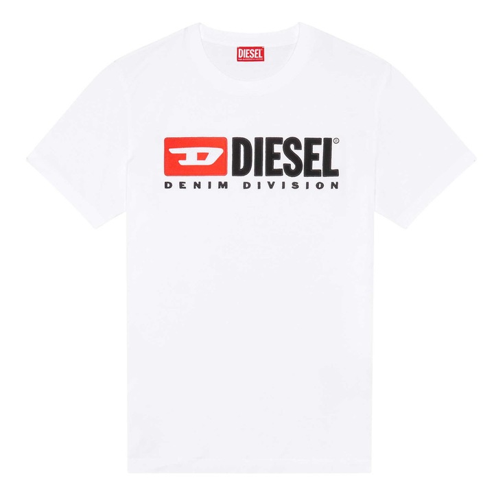 Diesel, Tricou slim fit Diegor, Alb