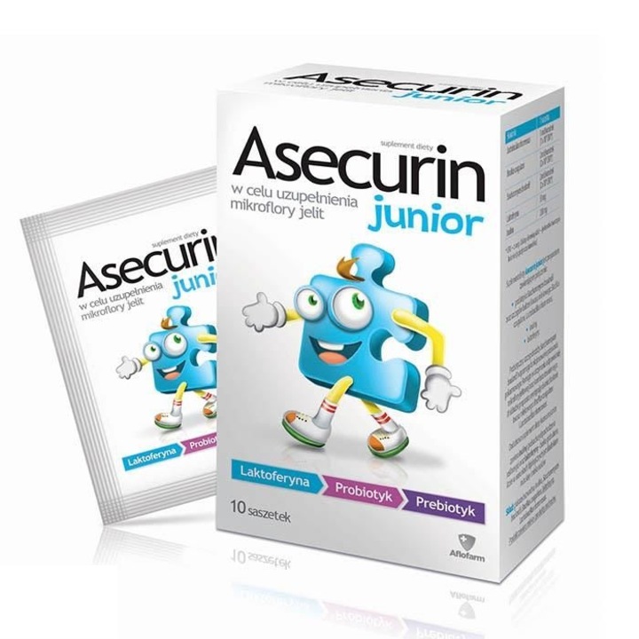 Asecurin Junior, Aflofarm, 10 plicuri