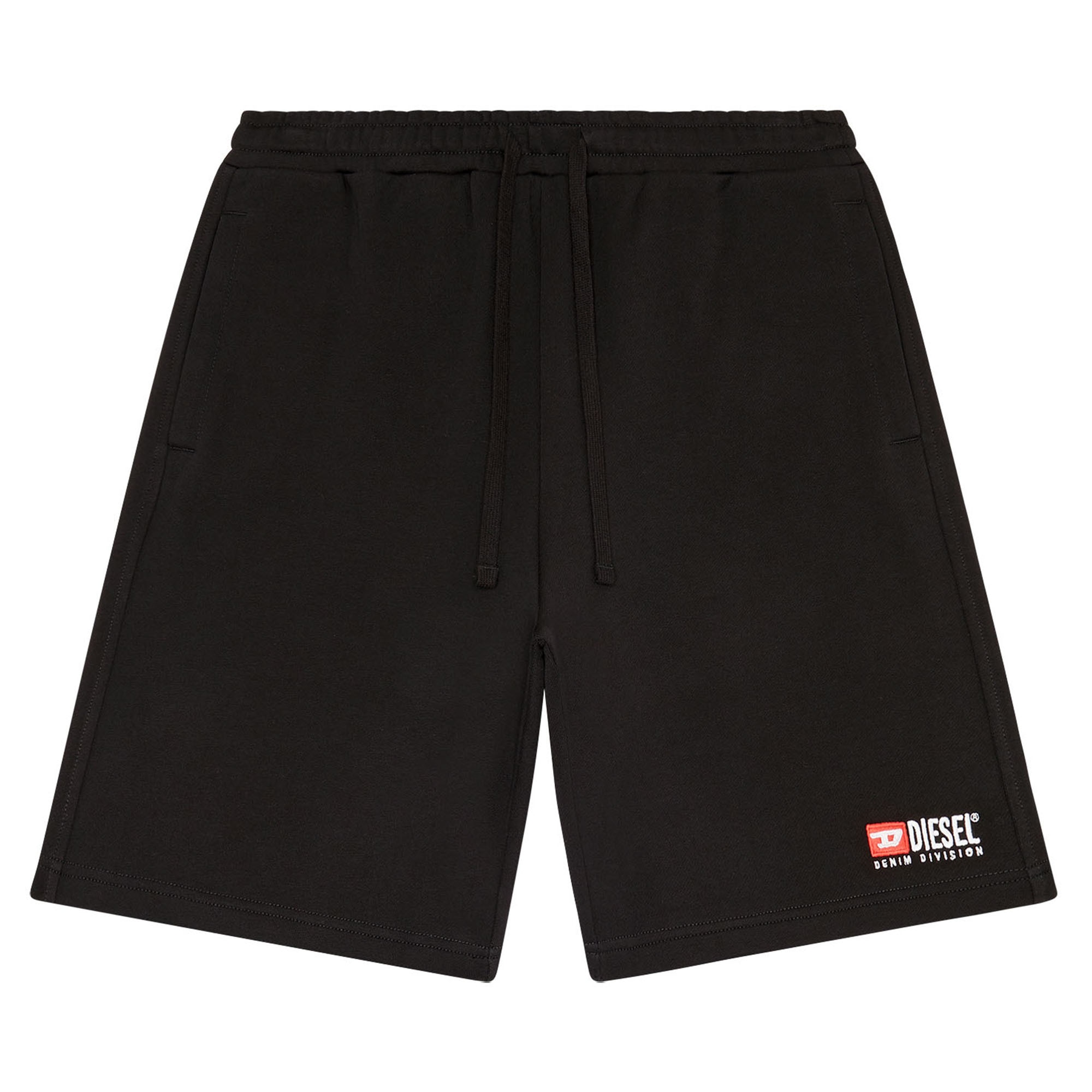 Diesel, Bermude cu snur de ajustare Crown, Negru, L
