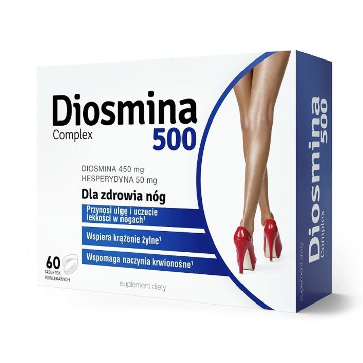 Supliment alimentar Diosmin 500 Complex, Colfarm, 60 comprimate, Multicolor