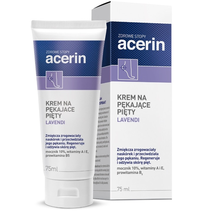Crema pentru picioare pentru calcaie crapate, Acerin, 75 ml
