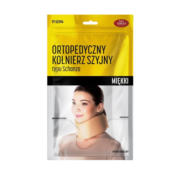 Guler cervical, Pani Teresa, Poliuretan/Poliamida/Elastan, 8cm