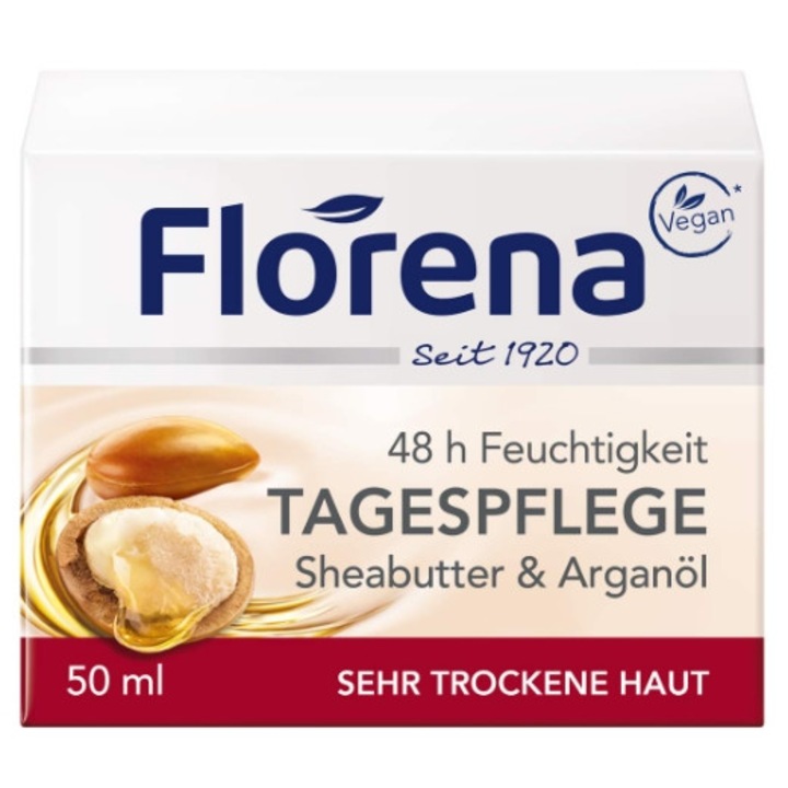 Nappali krém, Florena, Shea, Száraz bőrre, 50ml