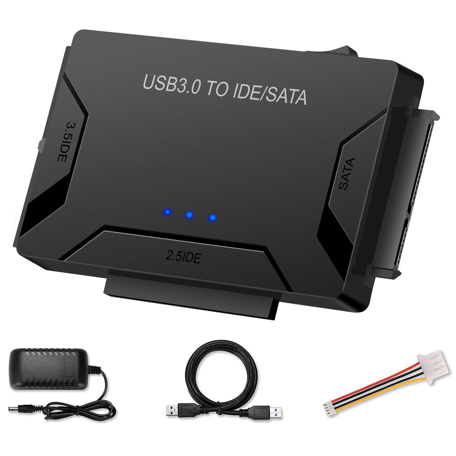 Adaptor USB 3.0 la SATA/IDE 2.5/3.5 inch, 3 in 1, plug and play, cu ...