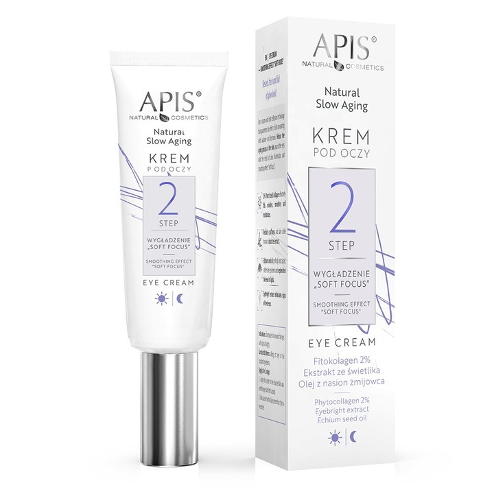 Szemkörnyékápoló krém 2 simításhoz, Apis, 15ml