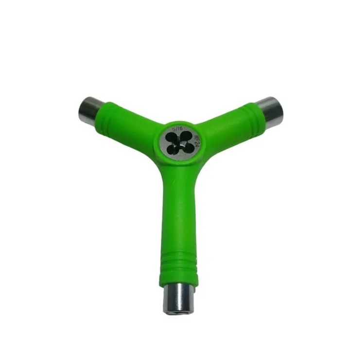 Cheie pentru skateboard, Metal, 10/14/16mm, Verde
