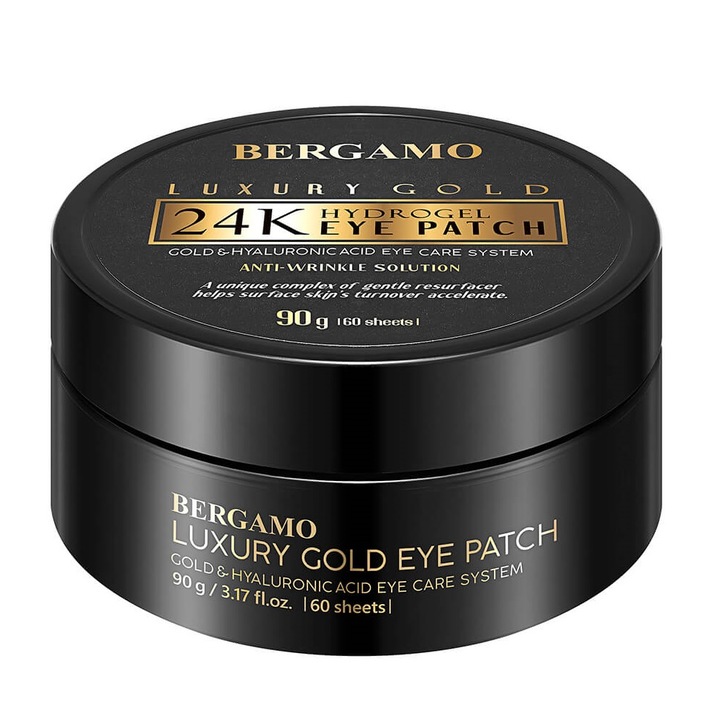 Szemtapaszok, Bergamo, Luxury Gold Hydrogel, 60 db