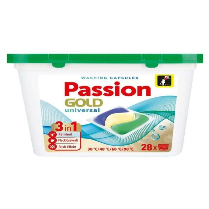 Capsule universale pentru rufe, Passion Gold, 28 buc