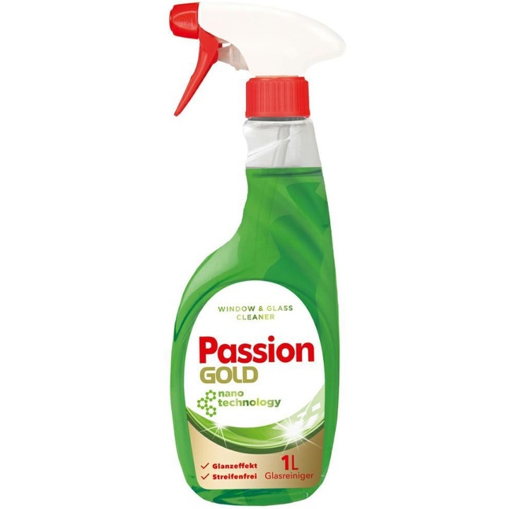 Spray curatat geamuri, Passion Gold, 1 l