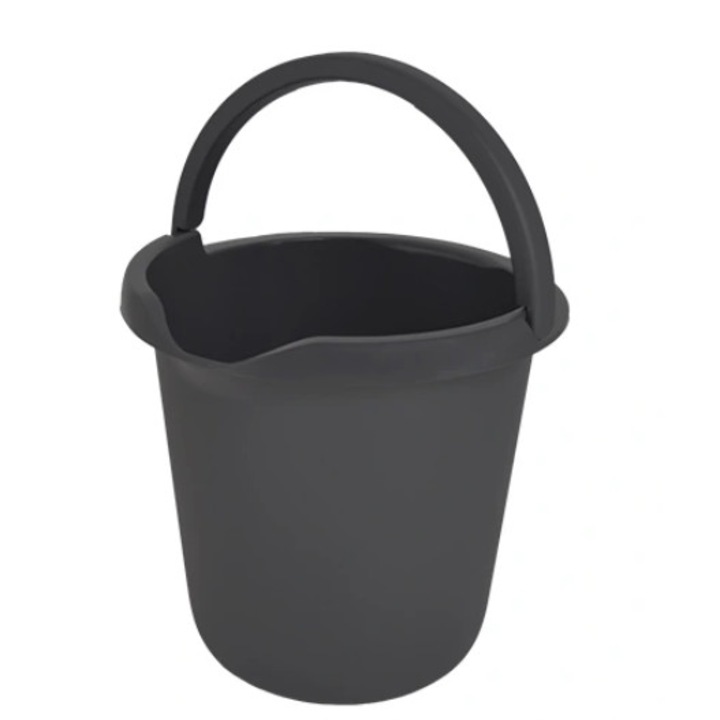 Galeta York 12l, cu maner antiderapant, capacitate de masurare, usoara, gri