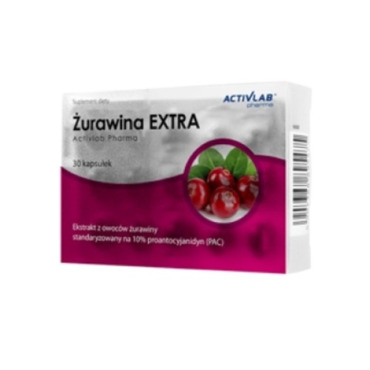 Supliment alimentar Cranberry Extra, Activlab, Extract fructe de afine, 30 capsule