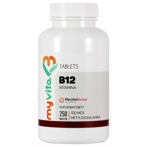 Витамин B12, MyVita, 100 mcg, 250 табл - eMAG.bg