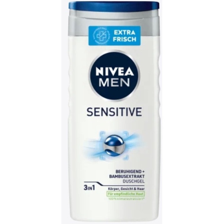Gel de dus, Nivea, Men Sensitive, 250 ml