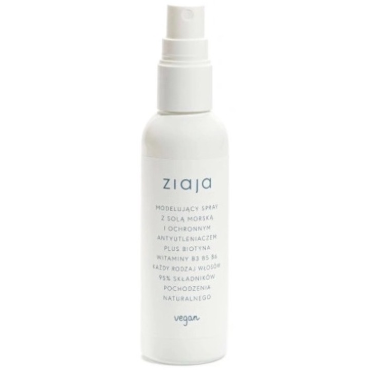 Spray modelant pentru par, cu sare de mare, Ziaja, 90 ml