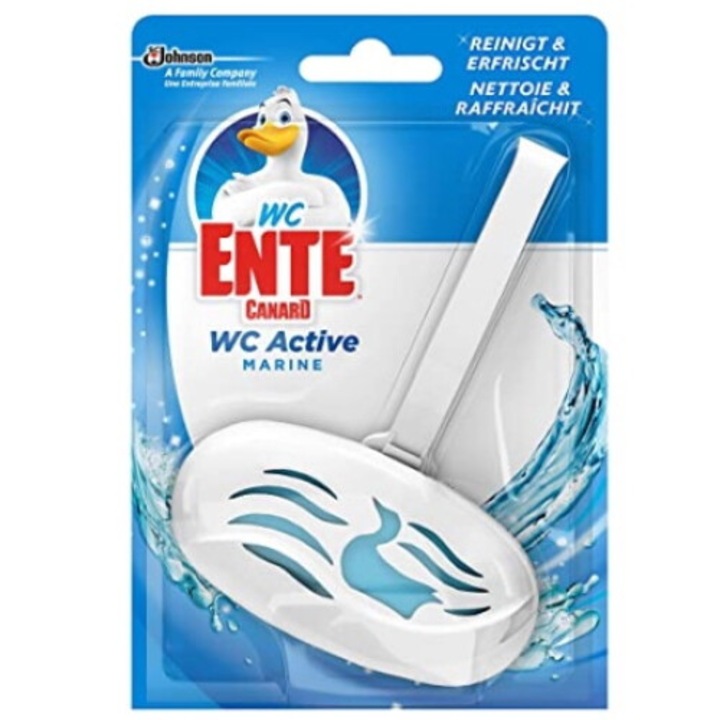 Accesoriu pentru toaleta odorizanta, Wc Ente, 40 g, Alb