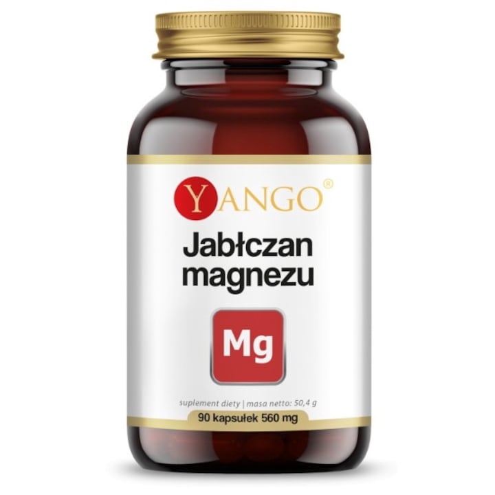 Хранителна добавка Yango, Магнезиев малат, 90 капсули