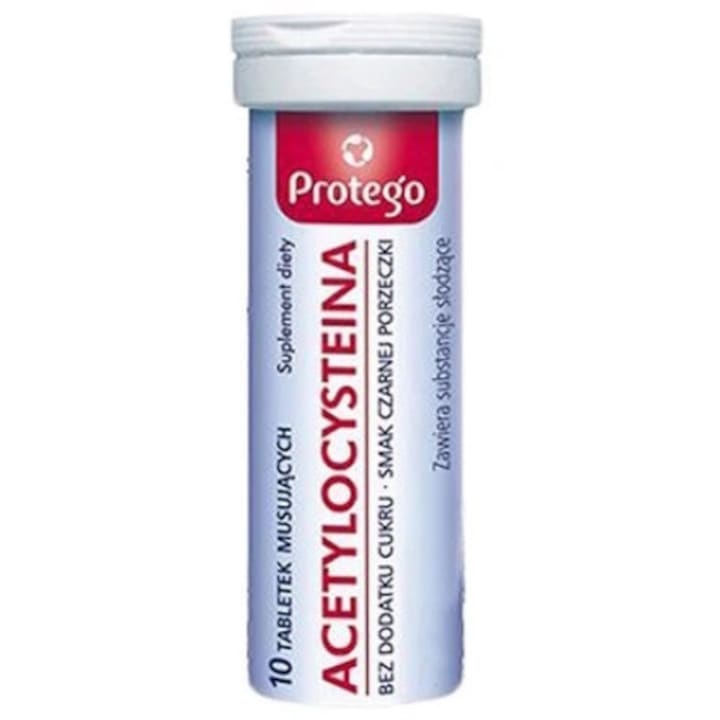 Protego Acetilcisteina, Salivum, 10 comprimate efervescente