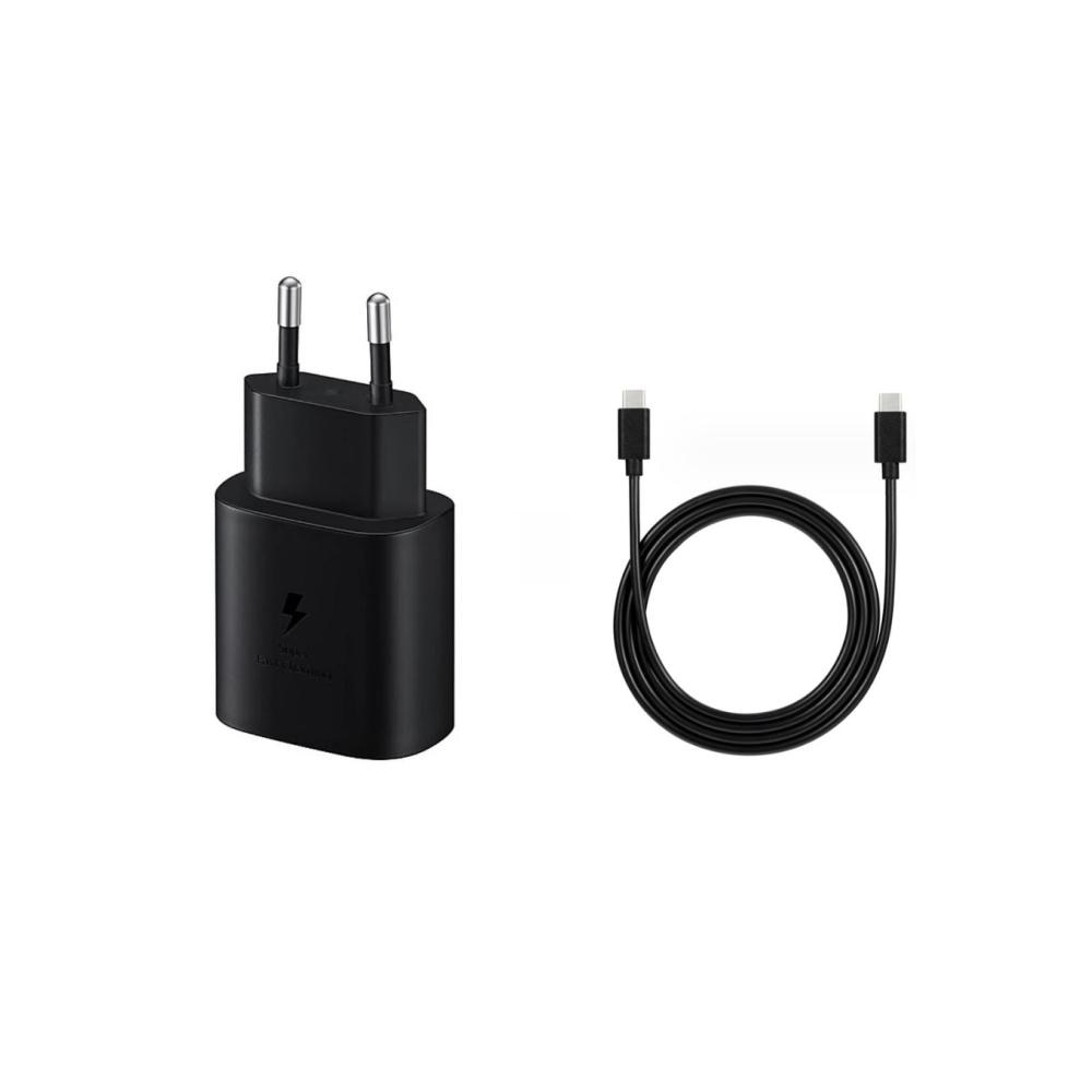 Incarcator telefon, Pentru Samsung, Super rapid, USB Type-C, 25W, Negru
