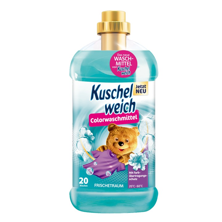 Kuschelweich mosógél, Színes ruhákhoz, 20 mosás, Multicolor