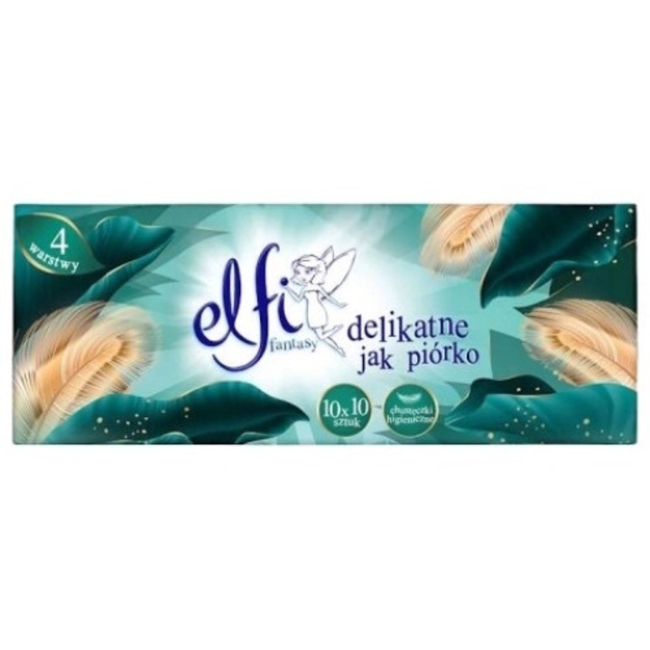 Prosoape de hartie Elfi, 4 straturi, 10x10 bucati