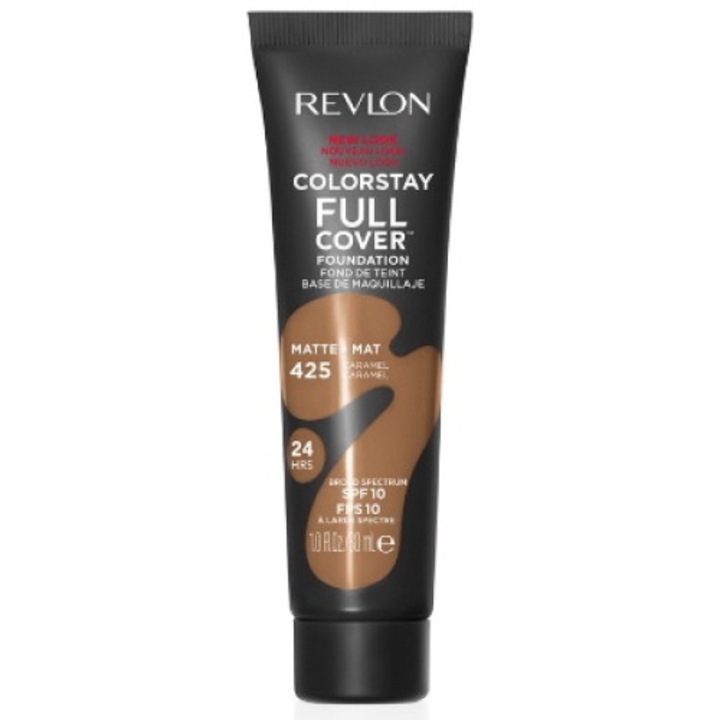 Fond de ten Colorstay Full Cover Foundation, Revlon, Mat, 425 Caramel, 30ml