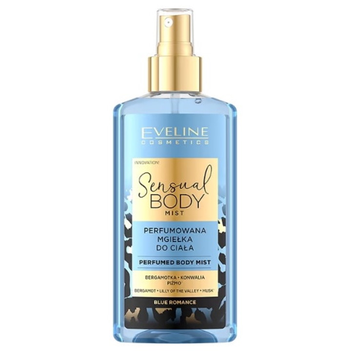 Testpermet, Eveline Cosmetics, Sensual Body Mist, Blue Romance, 150 ml