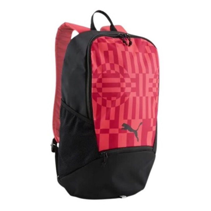 Rucsac Puma Individual Rise, cu bretele reglabile, roz/negru