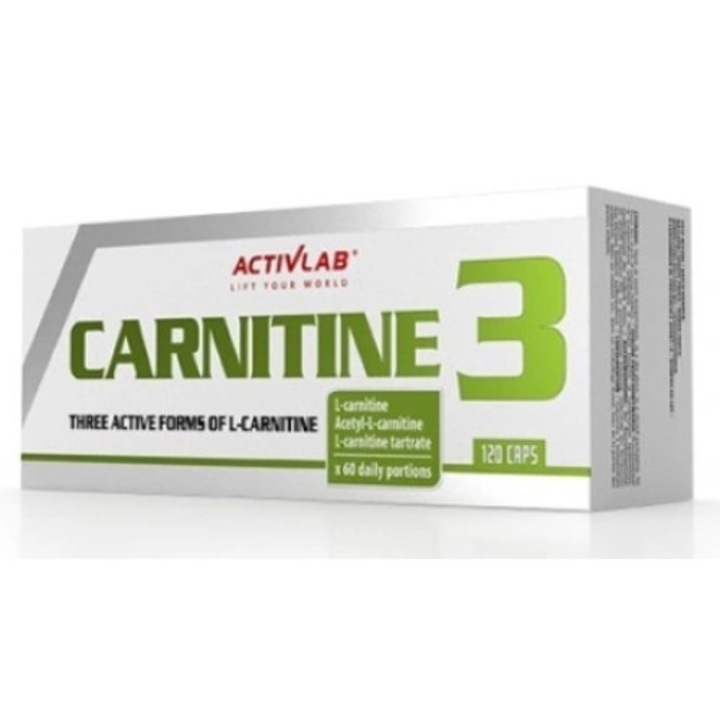 Supliment alimentar, ActivLab, Carnitina 3, 120 capsule