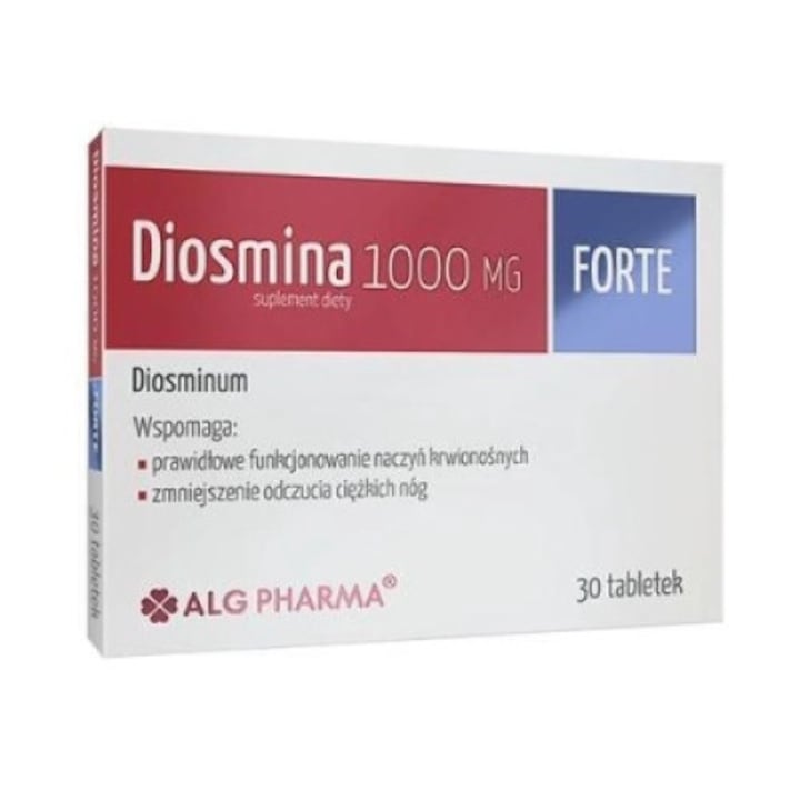 Диосмин Форте, Хранителна добавка, 30 таблетки, 1000мг