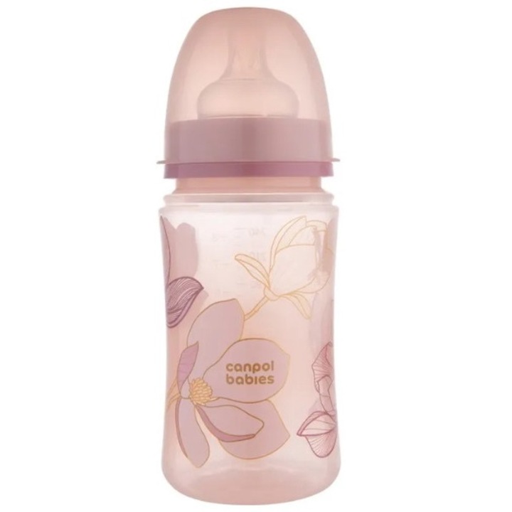 Biberon, Canpol, Roz, 240 ml