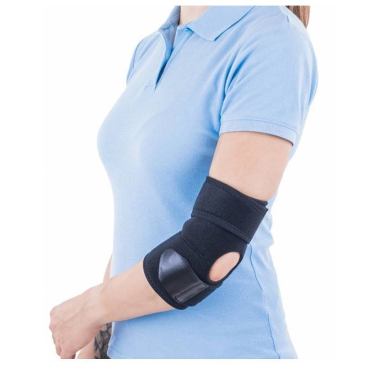 Orteza de cot mobila Triasport Elbisport, SRT241, Marime universala, Negru