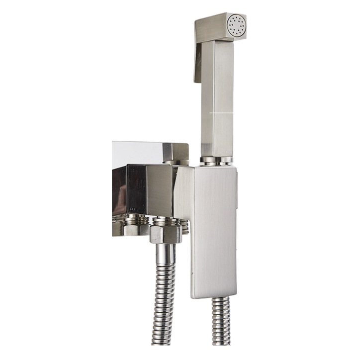 Baterie bideu, Ari, Inox, Argintiu