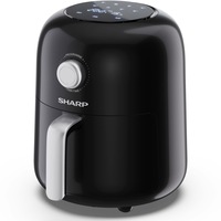 Friteuza cu aer cald Sharp GS404AEB, 1300W, 8 programe, capacitate 4 l, functie High Speed aer cald 2500 rpm, panou digital, invelis antiaderent, negru