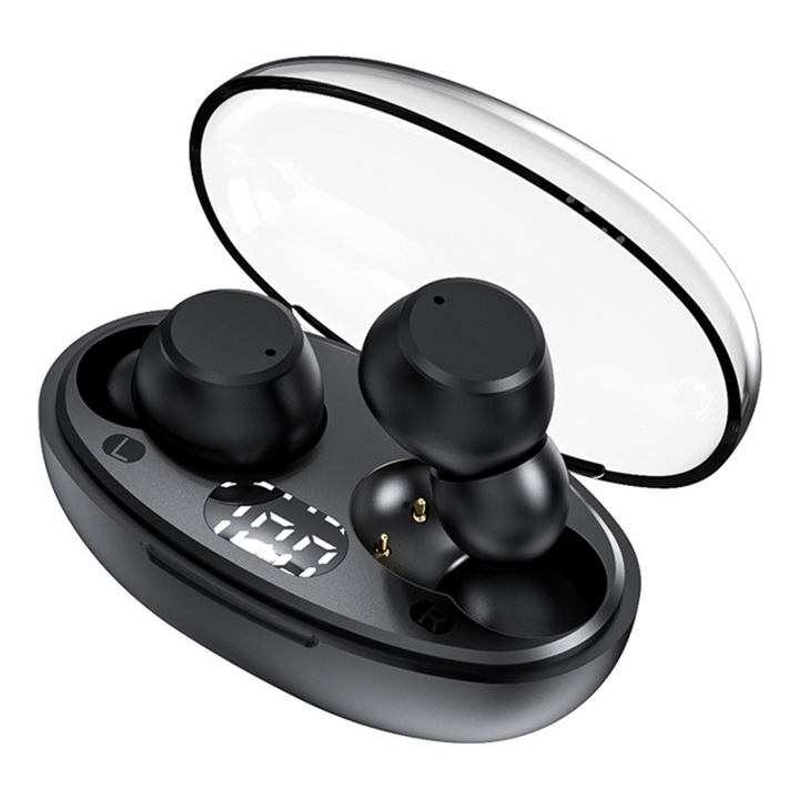 Vezeték nélküli fejhallgató, Sundiguer, Bluetooth 5.3, fekete
