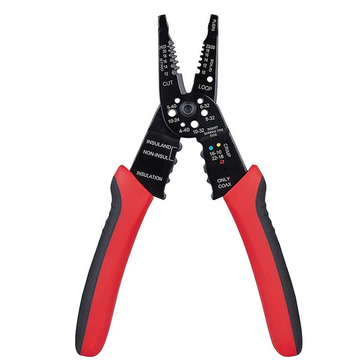 Cleste de dezimbrare, BOMSTOM, Otel/PVC, Negru/Rosu