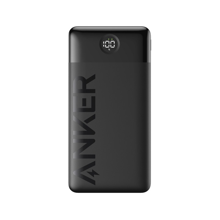 Külső akkumulátor Anker PowerCore 326, 20 000 mAh, 15 W, PowerIQ, USB-C, USB-A, fekete