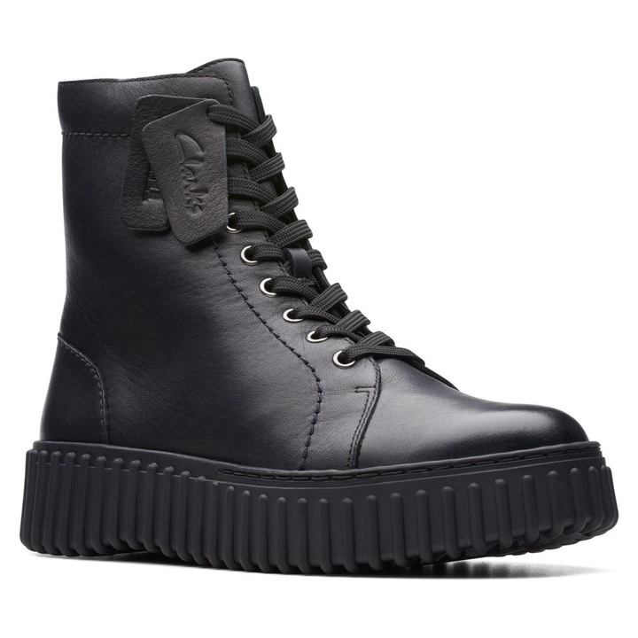 Дамски боти Clarks Естествена кожа Черни 37