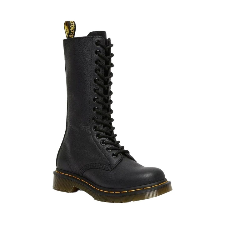 Női csizma, Dr. Martens, Természetes bőr, Fekete, 37 EU