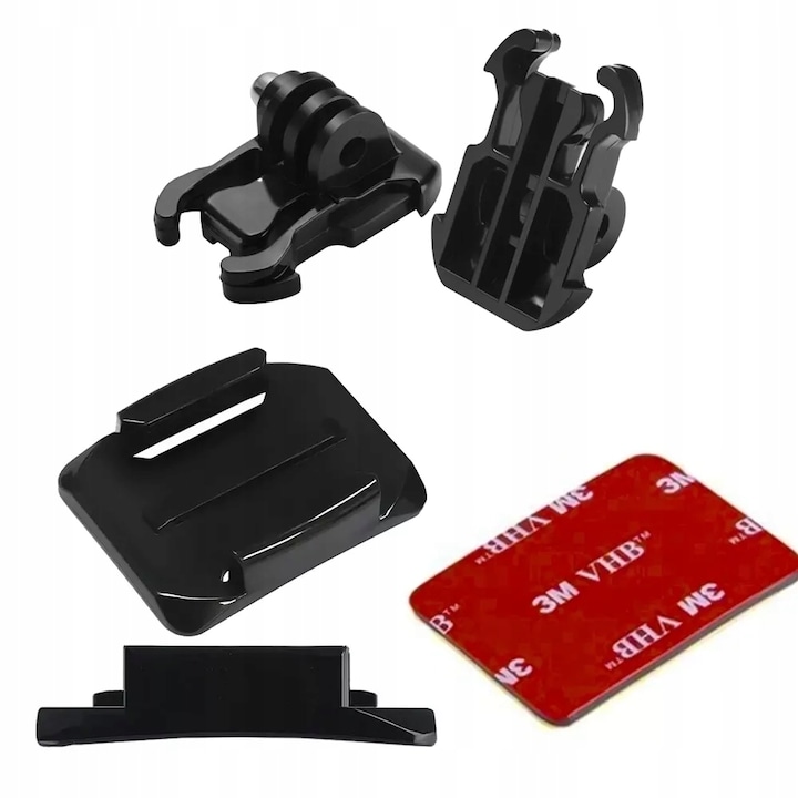 Go Pro Mount, GearPro, sisakhoz, fekete