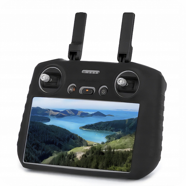 Carcasa controller, SunnyLife, Silicon, Pentru DJI Air 3/Rc2, Negru