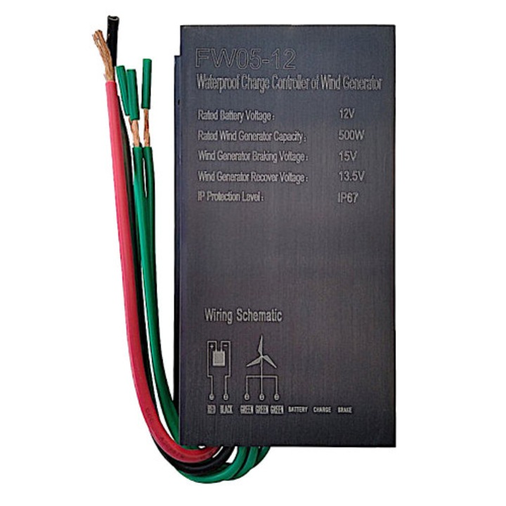 Szélszabályzó 12V 500W