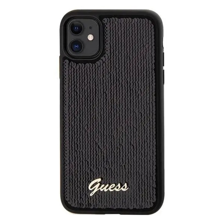 Husa telefon, Guess, Compatibil cu iPhone 11/XR, Negru