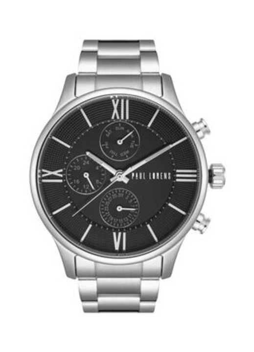 Ceas barbatesc, Paul Lorens, Inox, Argintiu