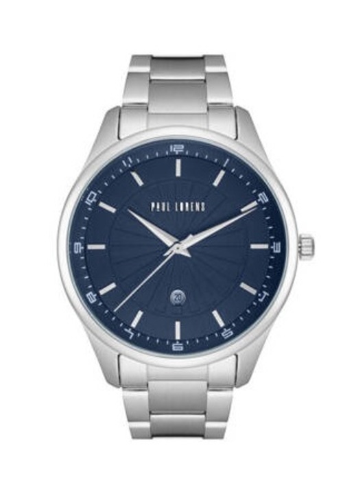 Ceas barbatesc, Paul Lorens, Inox, Argintiu